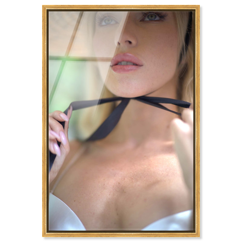 Yours Forever Canvas Fashion Print by Oliver Gal, 31"H x 21"W, Silver Frame