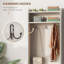 Portemanteau rustique avec banc de rangement pour chaussures, banc de vestibule avec portemanteau, portemanteau décoratif avec tablettes de rangement pour vestibule, vestibule
