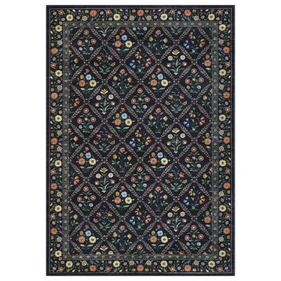 Tapis rétro vieilli, lavable à la machine pour le salon, la chambre à coucher et la salle à manger