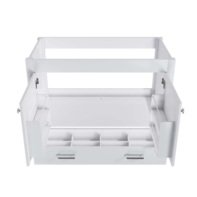 42'' Bathroom Vanity Without Sink ,Multi-Functional Bathroom Cabinet With Doors And Drawer, Solid Frame And MDF Board