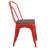 Kewaunee Metal Stackable Chair with Wood Seat-1921678924