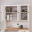 Armoire de rangement pour garde-manger, huche autoportante avec tablettes réglables et 1 tiroir, armoire d'appoint de salon-1833951363
