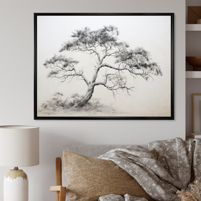 Minimalisme, pin blanc, rêve III sur toile