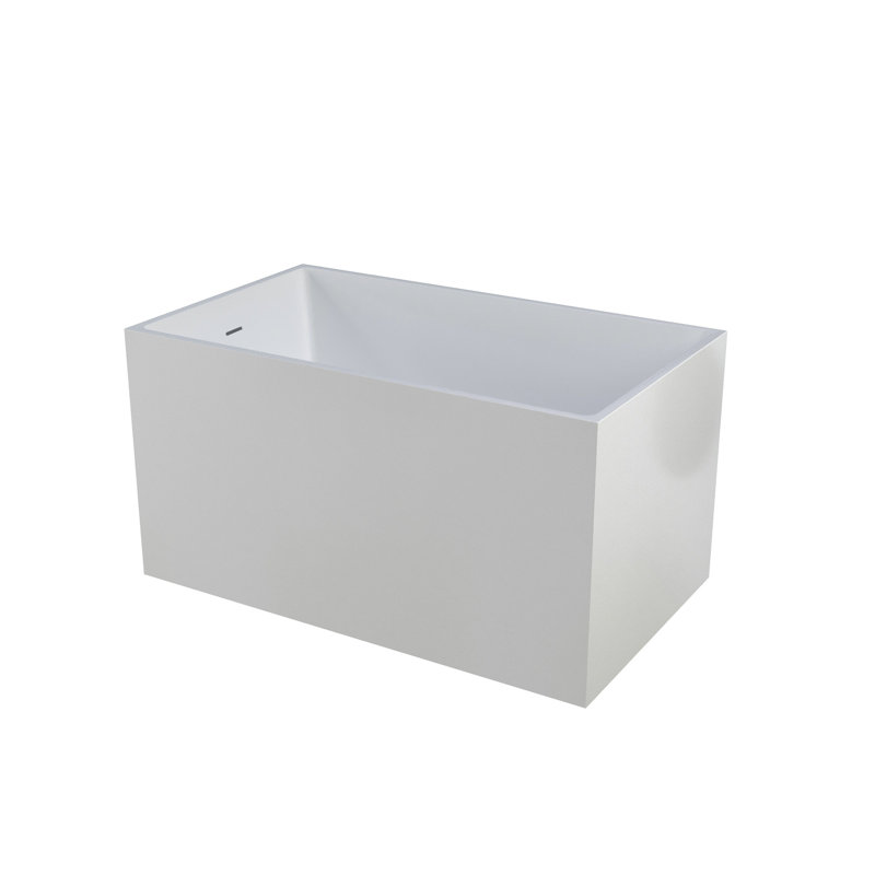 47"28" White Bathtub, Square Shape, Comfort - Oriented Soaker, High Gloss Acrylic, Long Term Durability, Space Efficient Setup Rectangular Acrylic Tub, Finish, Thoughtful Design, Quality Resin, ,