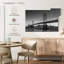 San Francisco Bay Bridge BW, reproduction sur toile-787206993