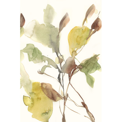 Ebbing Leaves II by Jennifer Goldberger - Wrapped Canvas Painting