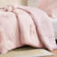 4 édredon en chenille réversible à motif floral rose pour lit double / grand lit