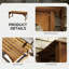 Banc de jardin en bois Outsunny-2045768864