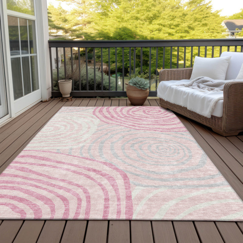 Leis Abstract Indoor Rug, Rectangle 8' x 10'