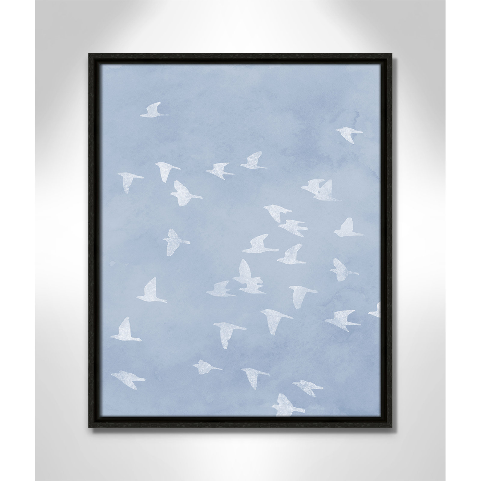 Flying Friends Print by Marcus Prime, 17.5'' W x 21.5'' H, Espresso Floater