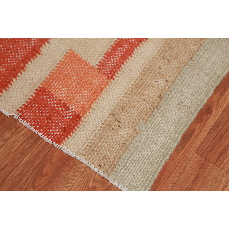 Tapis turc moderne à motif de teinture végétale 1 x 13
