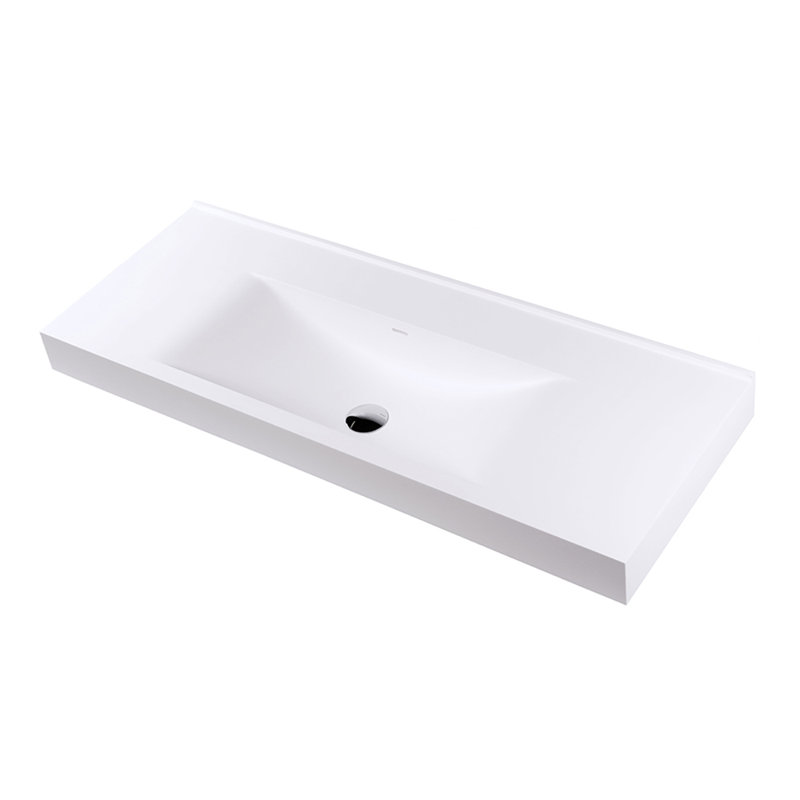 Spring Vanity Top, Matte White, 3 Hole - 8" Centers
