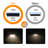 Wall Wash Light Attaches to Exterior Walls, Fences, Gutters, and Fascia Boards LED Solar Power Dusk to Dawn