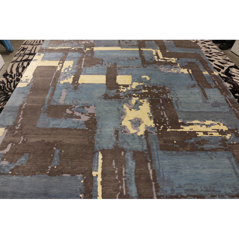 Hand Knotted Wool Area Rug