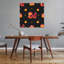 Happy Lunar Dragons Playful Abstract Contemporary Animal Fruit Wall Art Print by Marika Barsrsind - Wrapped Canvas Print-1422893855