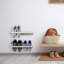 4 Pair Solid Wood Shoe Rack