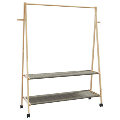 Huldah 132 cm Rolling Clothes Rack