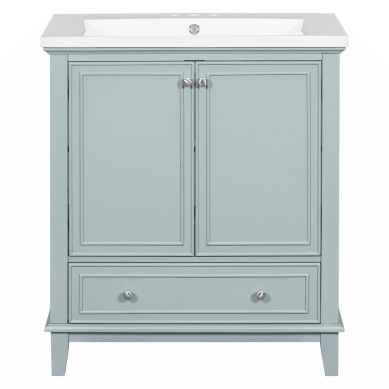 Armoire de salle de bain 30 "avec lavabo, portes et tiroir Ordie