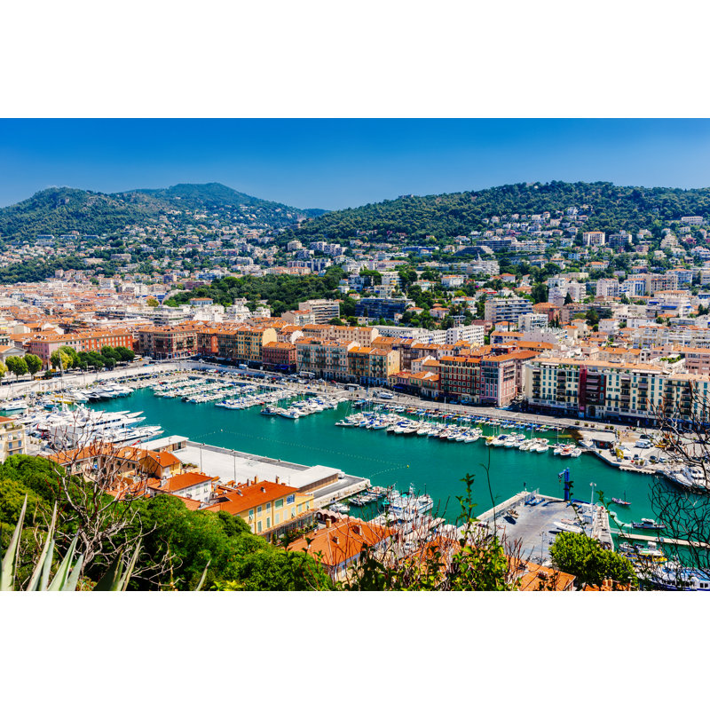 Nice Harbour by Lucentius - Wrapped Canvas Print, 30cm H x 46cm W x 3.8cm D