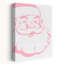 «Jolly Pink Santa», reproduction d'art classique rétro classique-129720559