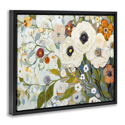 Cadre flottant Blooming Round Flowers, par Franklyn Gregory