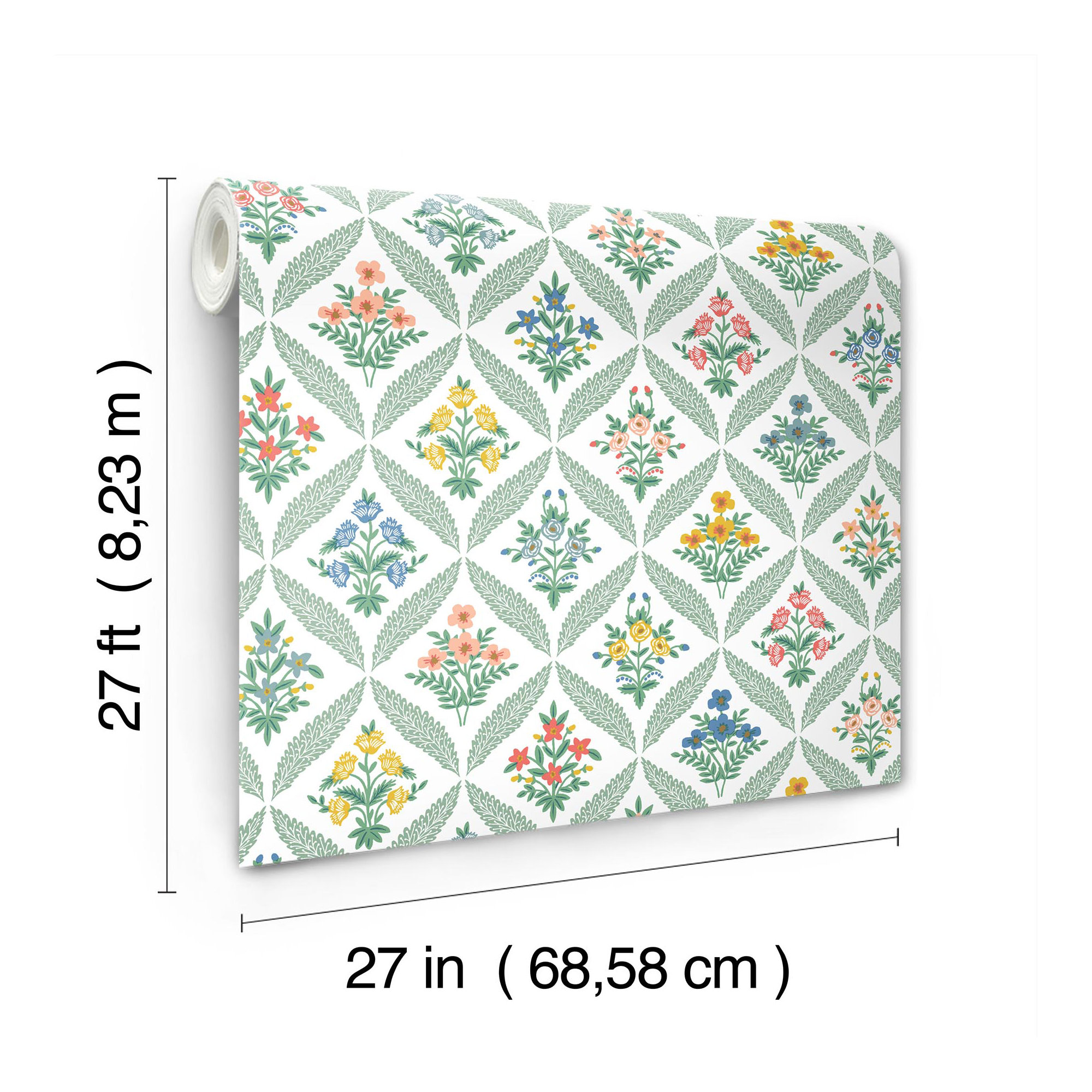 Estee Garden Wallpaper, Sage