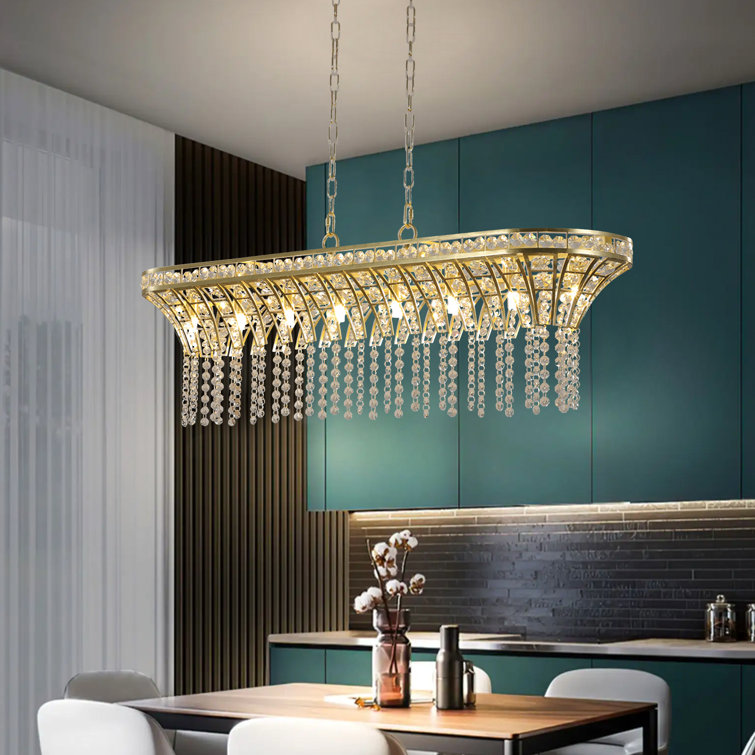 Mercer41 Quashawna 8 - Light Square / Rectangle Chandelier | Wayfair