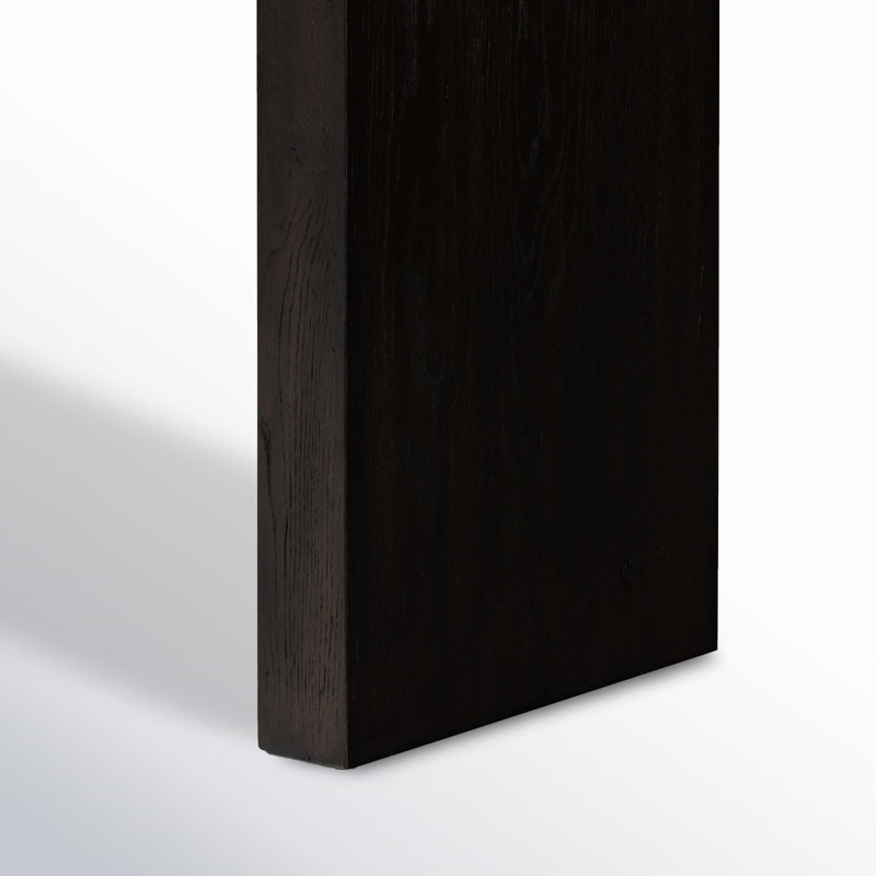 Matthes Solid Wood Console Table, Smoked Black, 30.75" H x 78.75" W x 15" D