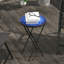 Round Metal Folding Outdoor Side Table , 35.5cm cm W 35.5cm cm D
