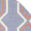 Tapis en laine / coton tissé à la main à plat Rodgers - mauve / orange-1210418864