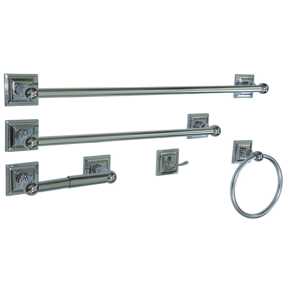 Kingston Brass Serano 5-Piece Bathroom Hardware Set Kingston Brass 