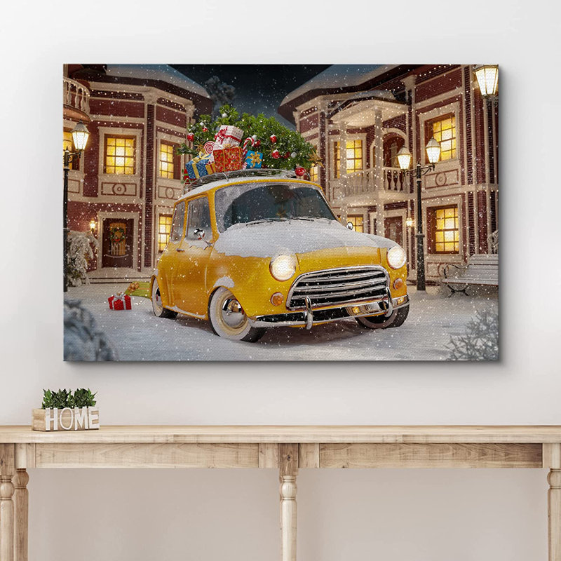Impression sur toile tendue, H 32 po x l 48 po x P 1,5 po