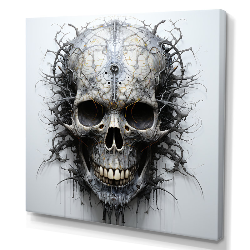 Art of the Skull I sur impression sur toile, Toile tendue, H 30 po x l 30 po x P 1 po