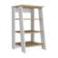 Armoire à linge Jenne, quatre tablettes ouvertes, finition chêne clair / blanc-718070224