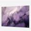 Décoration murale en acrylique mauve et gris avec nuages d'encre de marbre X-2047871491