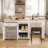 81.5'' Kitchen Island With Extendable Dining Table For 4-6 Person,kitchen Island With Storage 2 Drawers 2 Side Open Shelves,two-tone Table With Double-sized Storage-1927466151