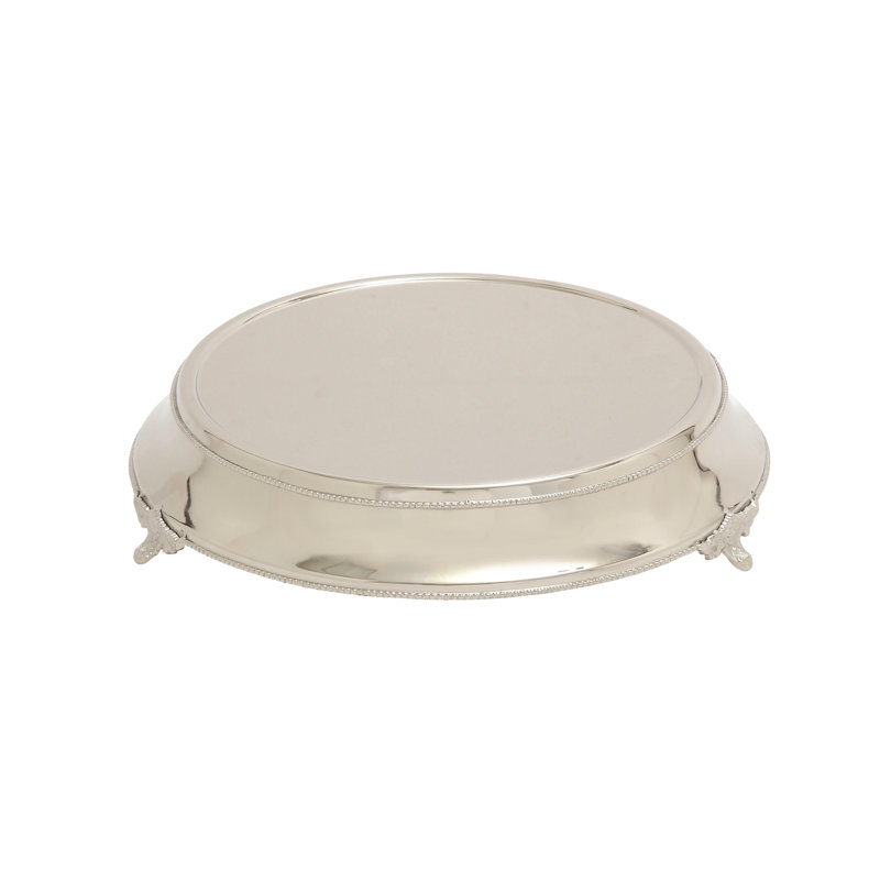 Présentoir à gâteaux en acier inoxydable 18 po x 18 po x 4 po Ernst