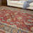 Buckhill Oriental Hand-Tufted Wool Area Rug in Brick Red/Navy/Mustard-1445869444