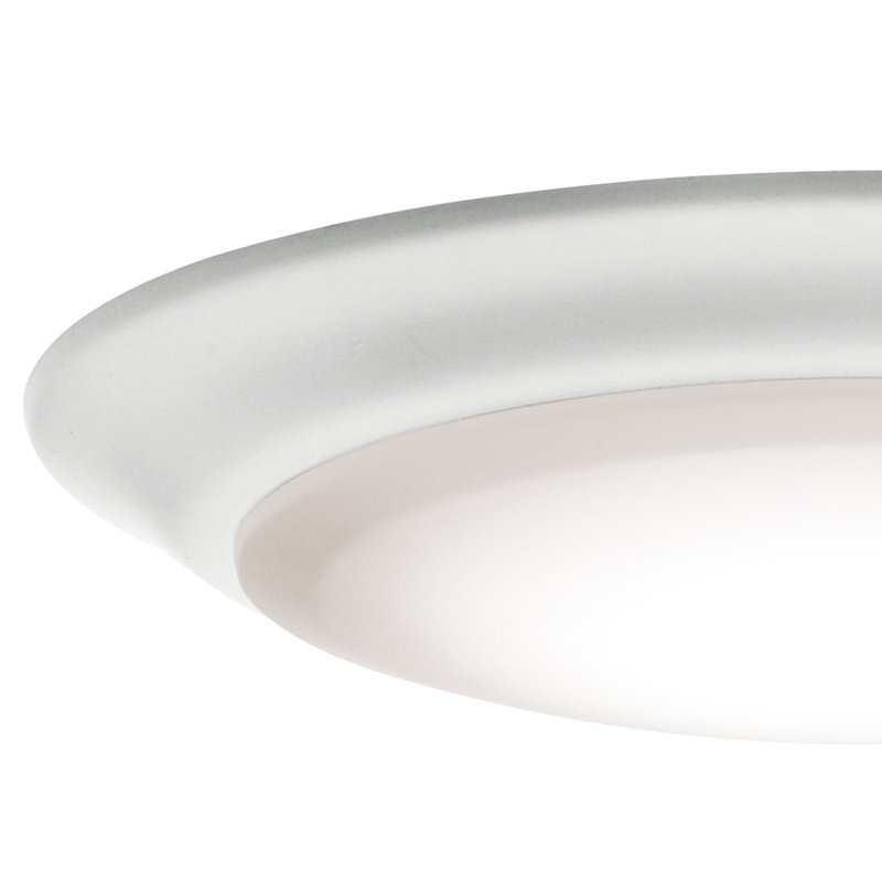 Plafonnier encastré 1 lumière à DEL Januka, H 1,25 po x l 7,5 po x P 7,5 po