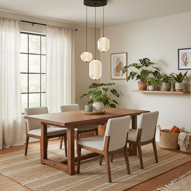3 Lights Pendant Light Dimmable LED lights