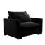 Fauteuil en velours côtelé avec assise profonde et sensation de nuage-1734030246