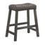 Ensemble de 2 tabourets de comptoir rustiques, tabourets de bar en bois sans dossier de 25 pouces
