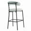 Ensemble de tabourets de bar rembourrés avec repose-pieds Teddy-1425738749