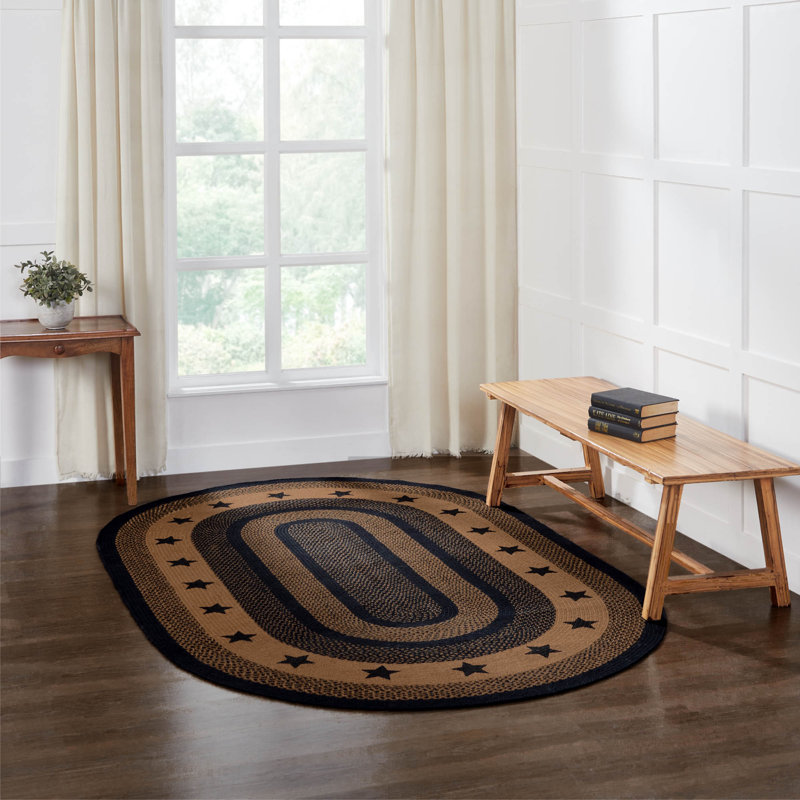 Kaice Geometric Indoor Rug, Oval 5' x 8'