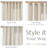 Linen Blend Embroidered Light Filtering Curtains with Rod Pocket-200732471-200732493
