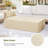  56-Inch Rectangle Magnesium Oxide Gas Fire Pit Table, Includes Tank Cover and Wind Guard-1989045602