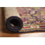 Tapis bleu en laine patiné 3x5