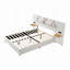 Lit plateforme tapissier, deux prises et ports de charge USB des deux côtés, deux coussins de chevet-144020126-144020115