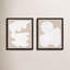 Modules In White, Set Of 2 By Michael Kempen - Framed Wall Art-1474469705-1474469709