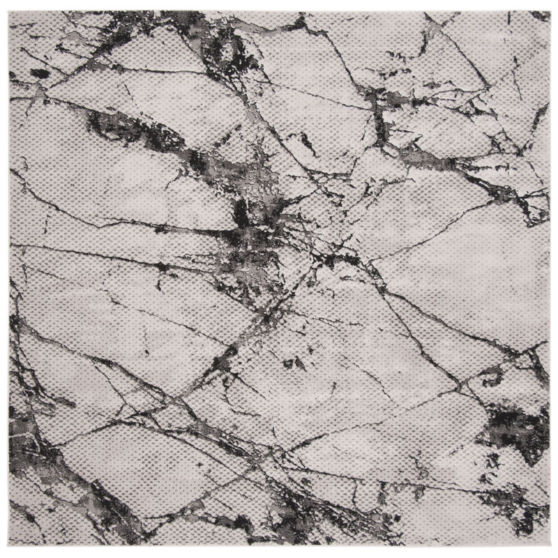 Kelly Performance Abstract Rug, Square 6'7"